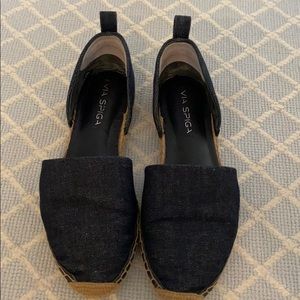 Via Spiga denim espadrilles